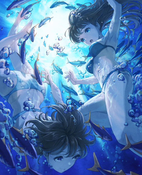 海中遊泳
