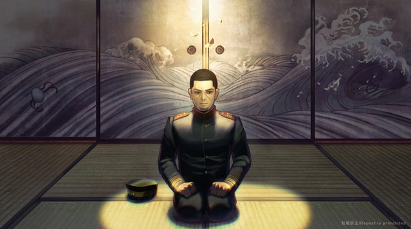 月下波濤図