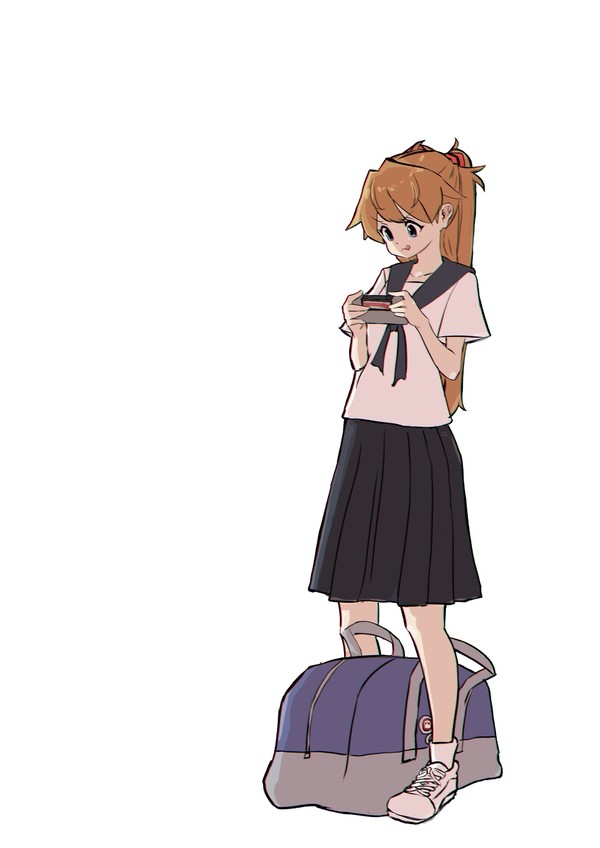 アスカにセーラー服着てもらった絵2