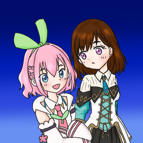 カナちゃんとミシェルちゃん