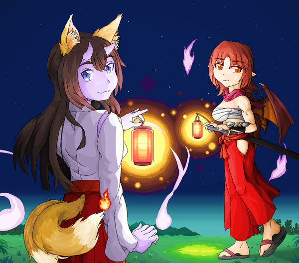 夜明けの平原探索（ドラ子目線）