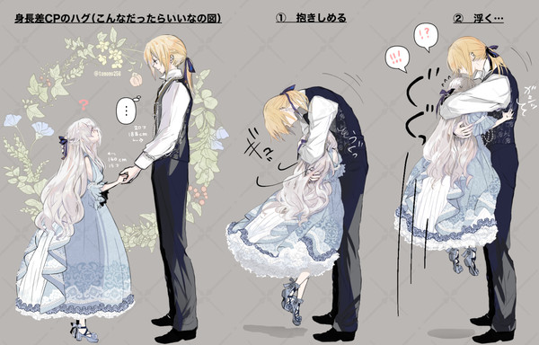 オリジナル身長差CP小説絵3