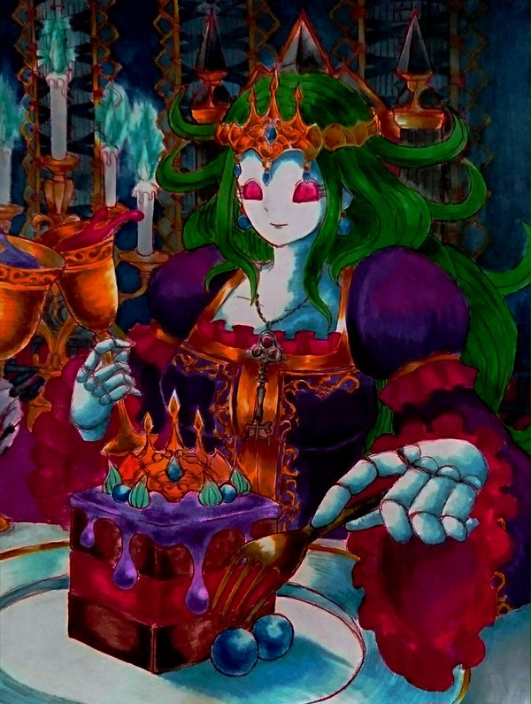 壁画の魔女の晩餐会