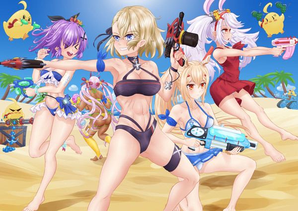 Water gun battle