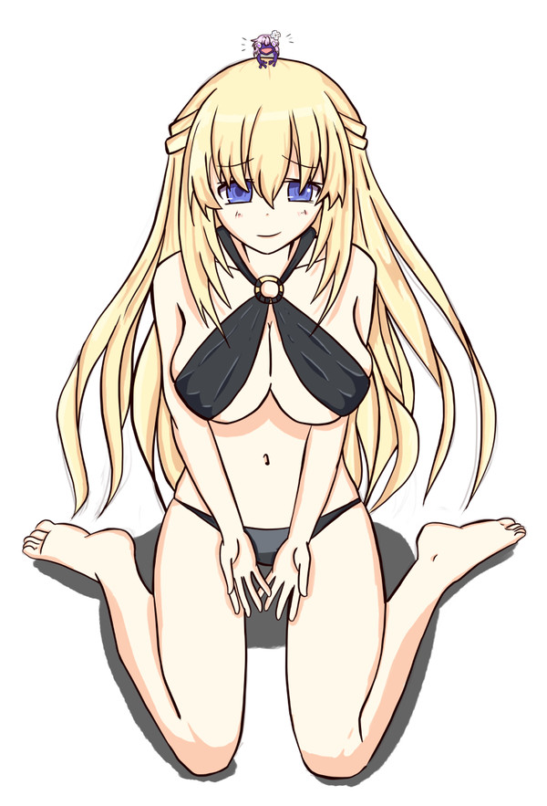 Vert in a swimsuit