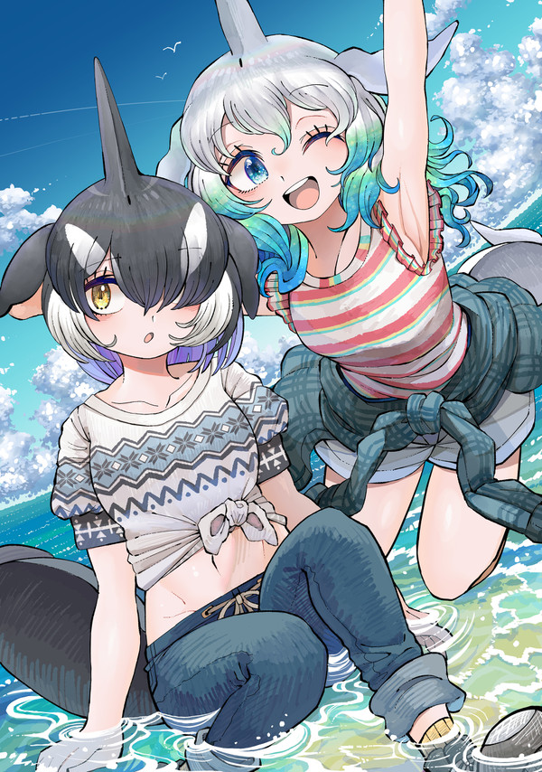 海へ!