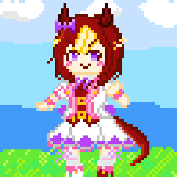 ドット絵でスペシャルウィーク