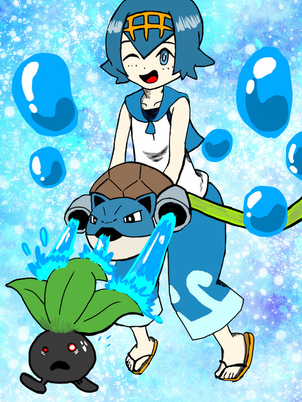 カメックスジョウロで水やり