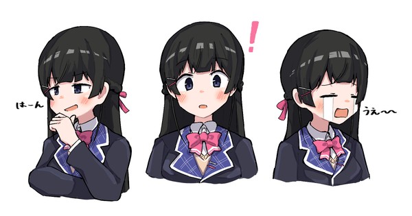 お顔練習JK組
