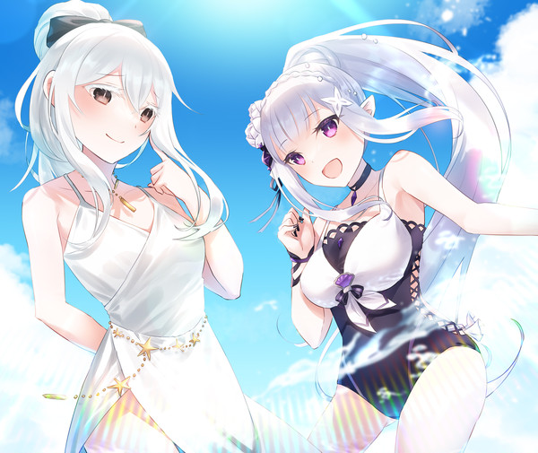 リゼロス水着エミリア&エキドナ