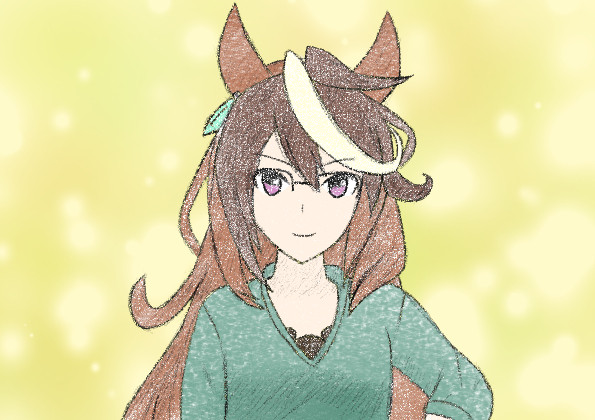 イラスト練習 シンボリルドルフ