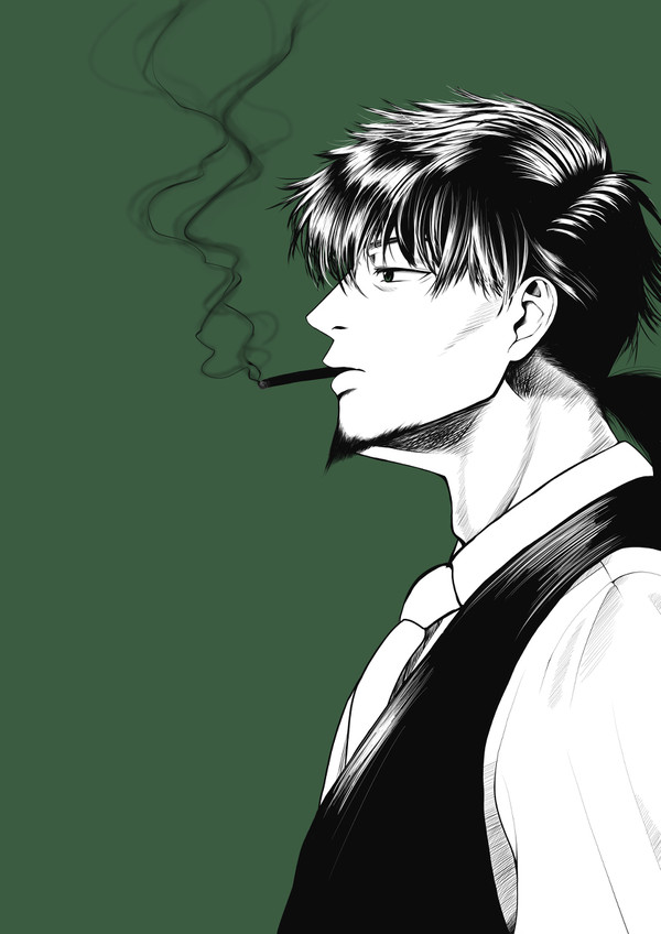 目線の先の人