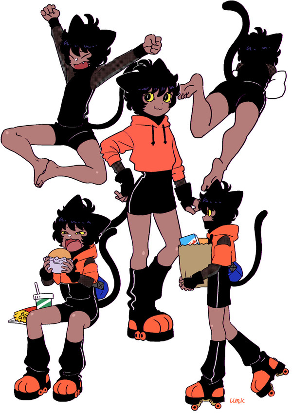 Skater cat boy3