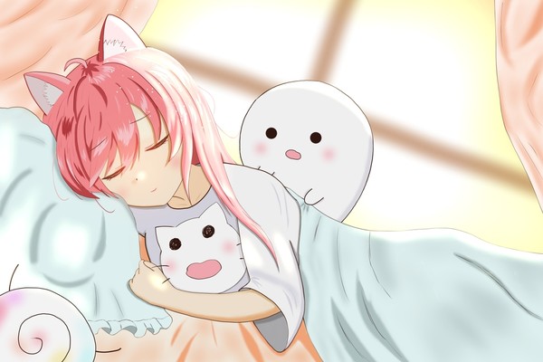 みけねこ　おやすみ