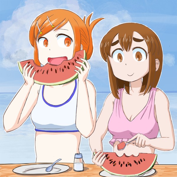 夏の宮下さんと吉岡さん