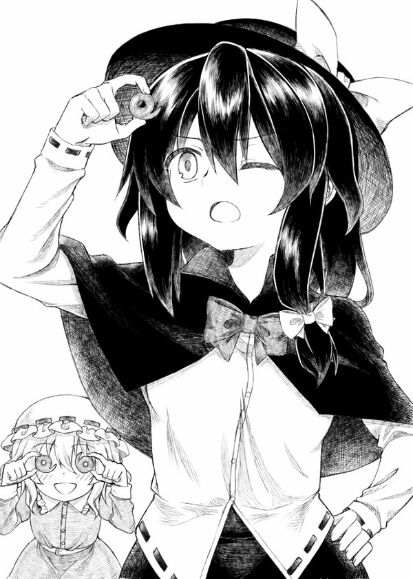 モノクロ蓮メリ