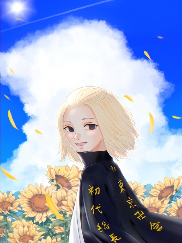 夏空とひまわり