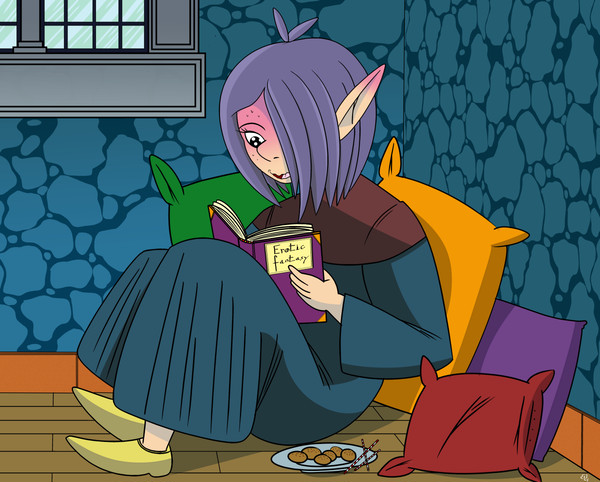 本を読んでいるだけのエルフ！