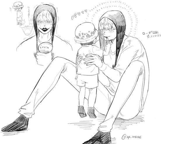 コラさんとロー落描き