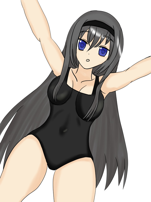 練習絵17　暁美ほむら…？