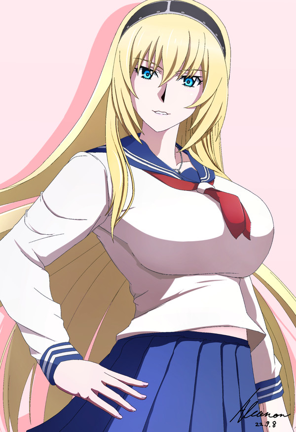 セーラー服のアイリスディーナ 2022年 誕生日記念絵