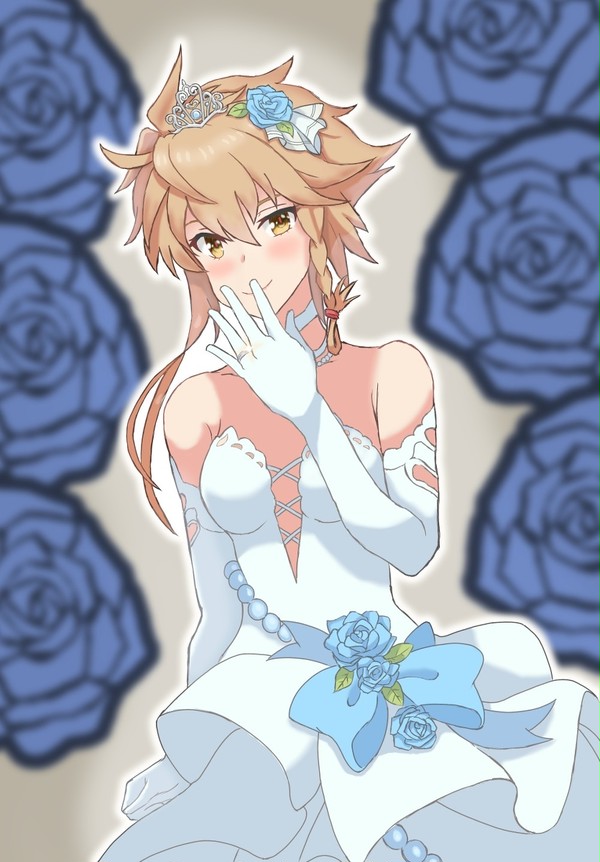 獅童真希+ウエディングドレス