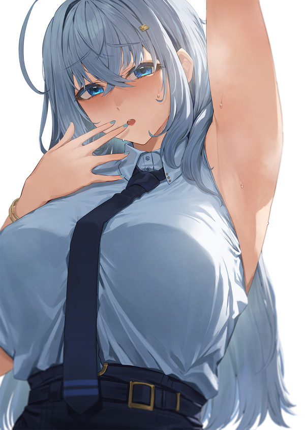 「あのそのぉ…あんまりじっと見ないでいただけると…」 - 1/2