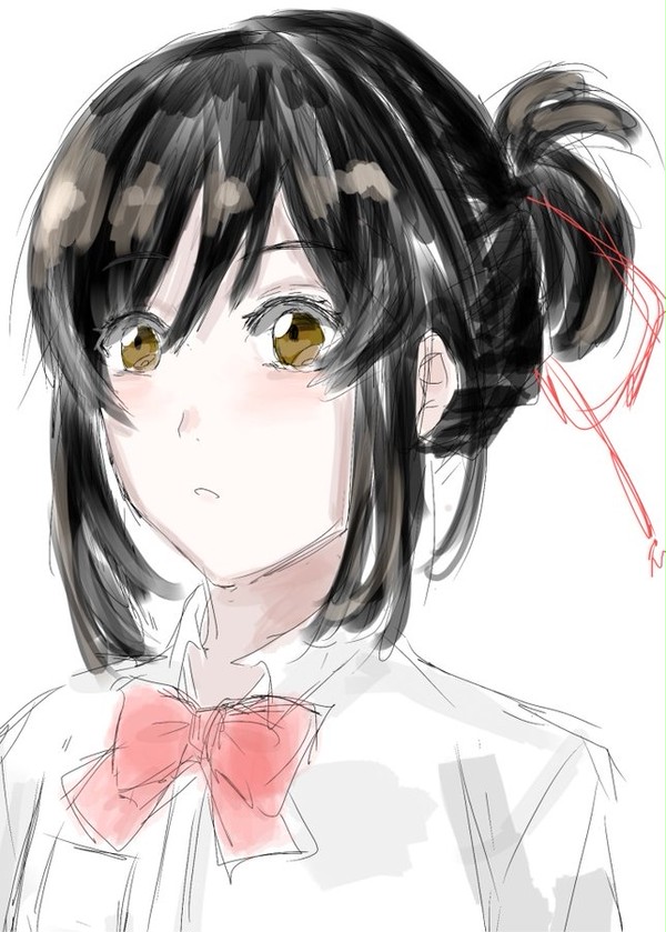 宮水三葉の落書き