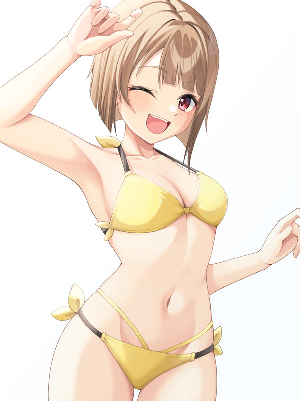 水着かすみん