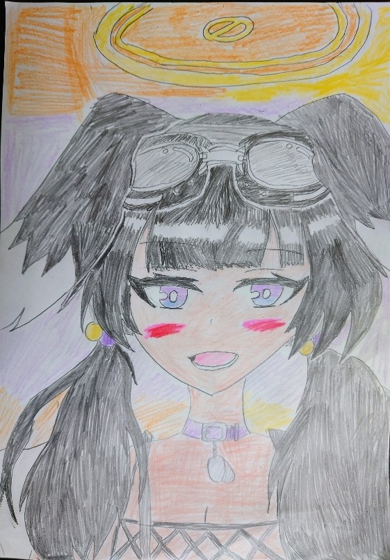 猫塚ヒビキ描きました🐶💣💥✨