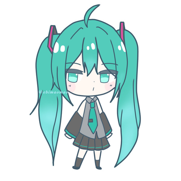 ミクちゃん(デフォルメ2頭身)