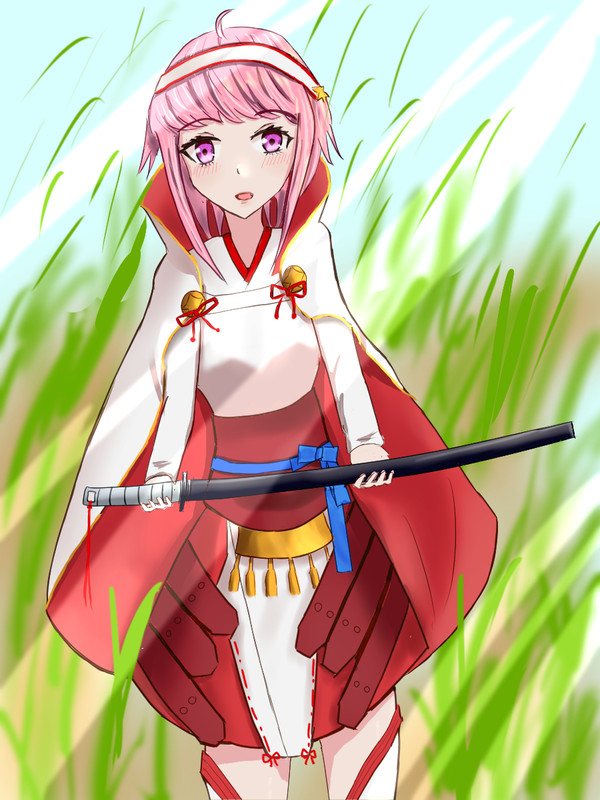 夫を見送るサクラちゃん