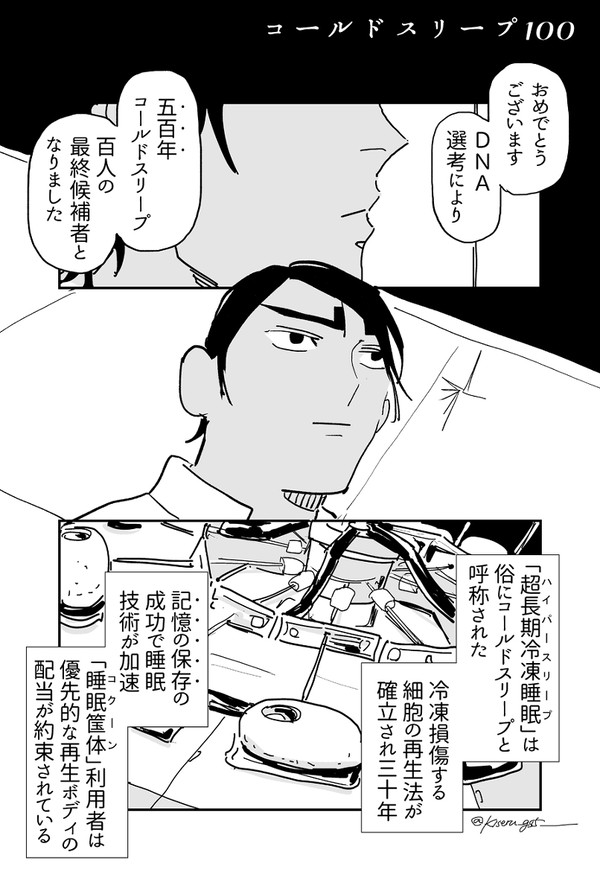 【SF鯉月ツイログ+α】コールドスリープ100