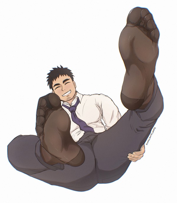 Takeda Harumi in sheer socks
