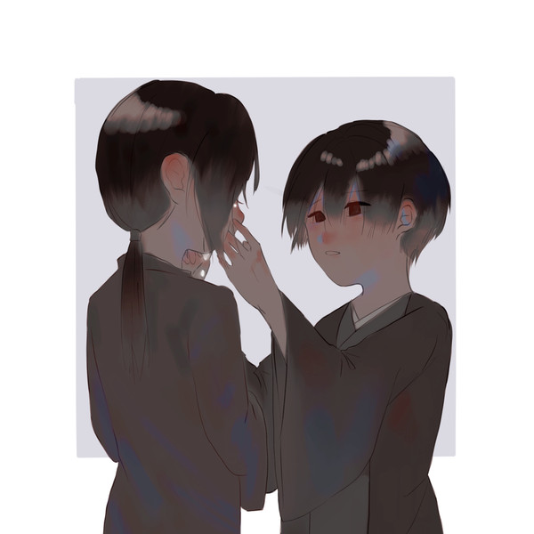 “にに，泣かないで。”