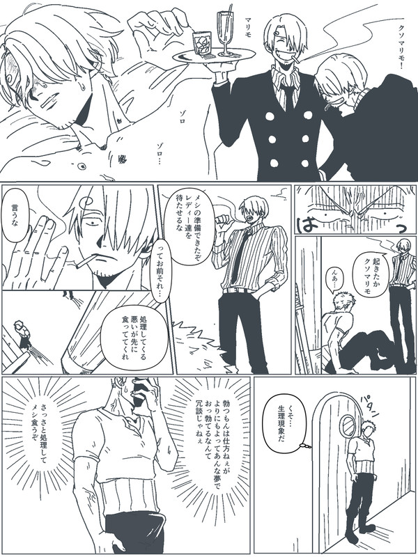 【腐】仕方ねェ【ゾロサン】
