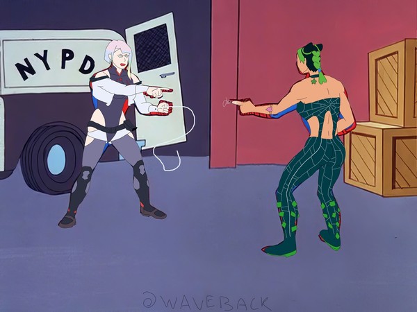 Lucy and Jolyne: The String Team