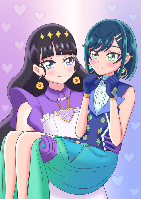 💙ここねちゃんとあまねちゃん💜