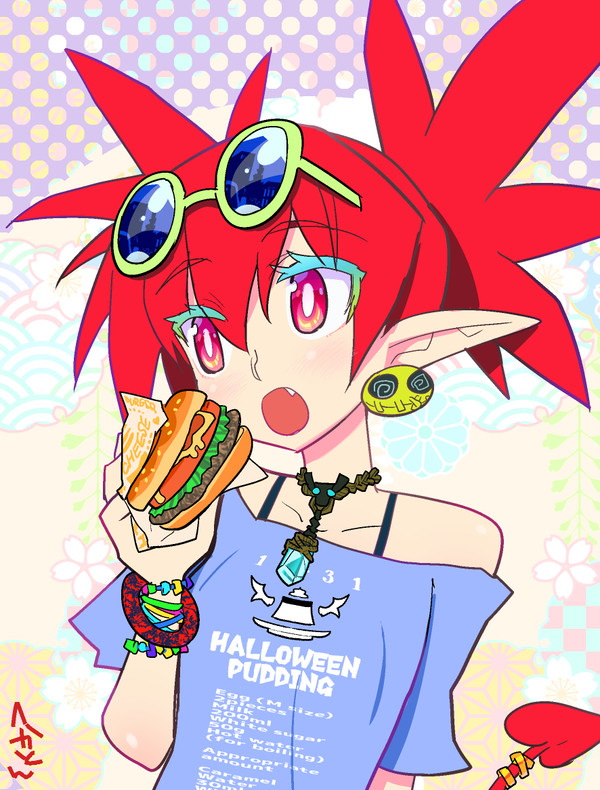 エトナ様とハンバーガー食べたッス