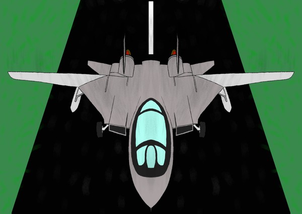 F14-Tomcat on take-off