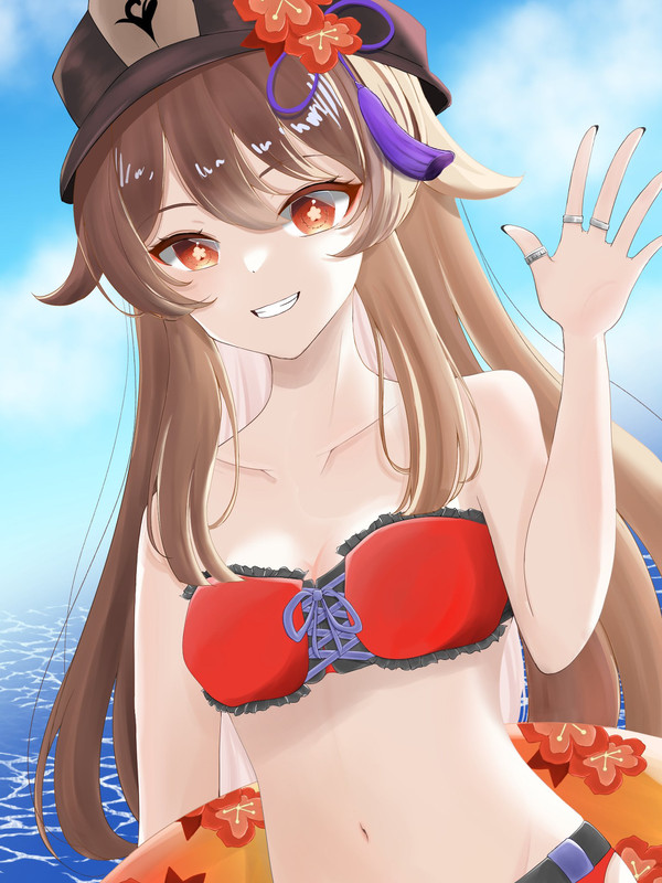【原神】胡桃 水着