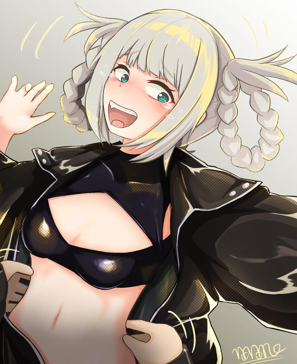 くすぐられて笑ってるナズナちゃん