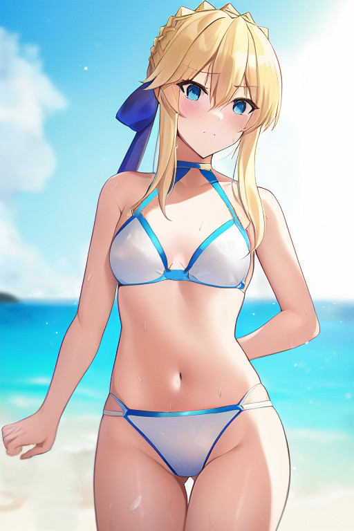 Ai bikini blonde girl