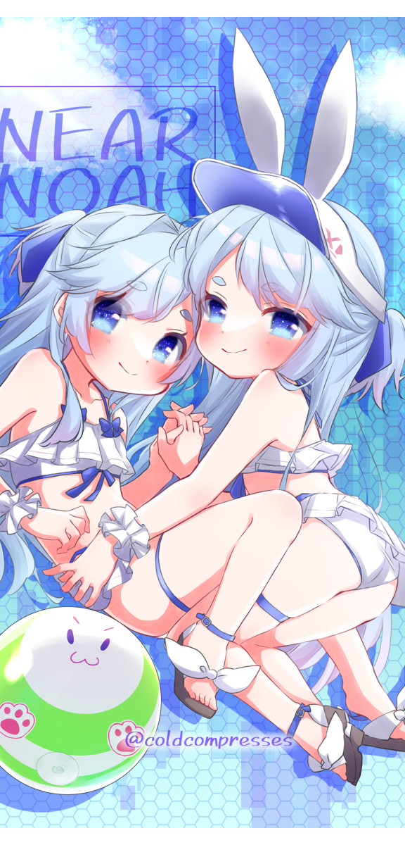 壁紙サイズ水着ニアノアちゃん