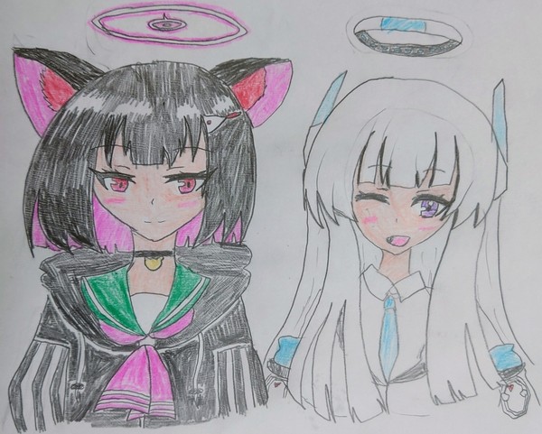 白黒の推しセット✨🐱🍰☺️📝✨