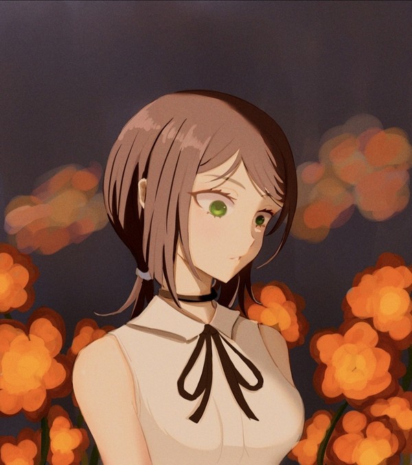 夕阳，蕾塞