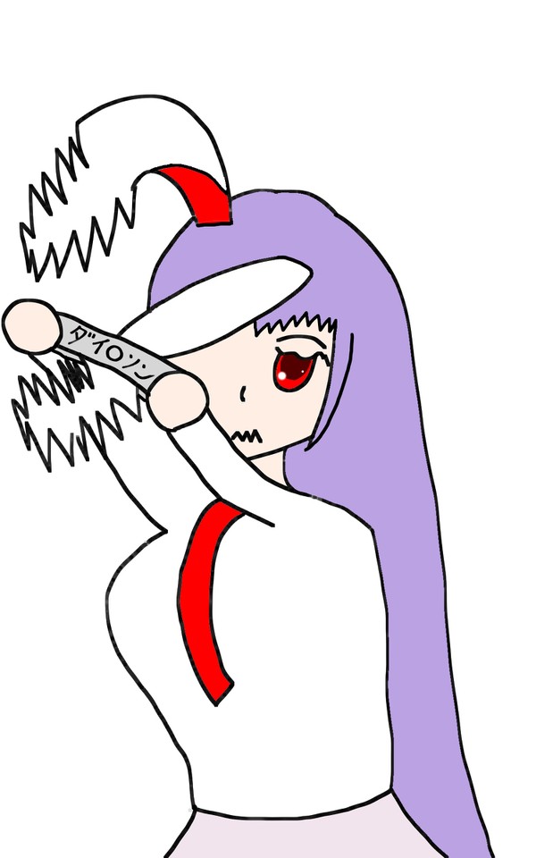 シワシワになった耳をヘアアイロンで伸ばすうどんちゃん