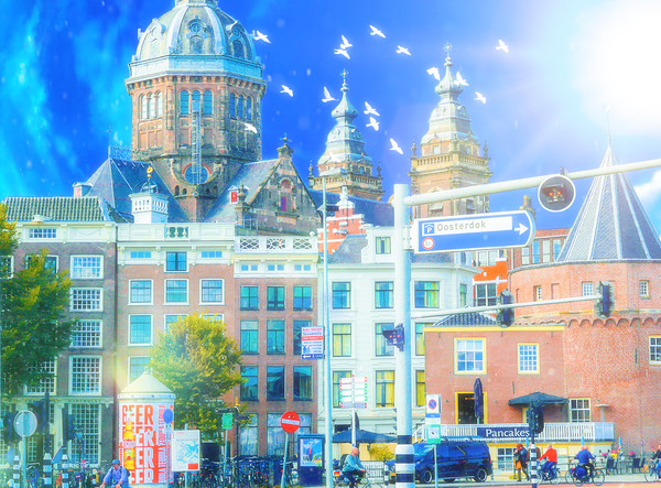 Scenery of the city