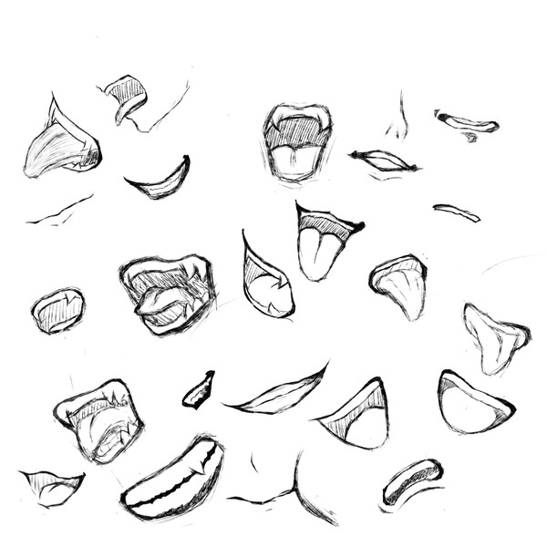 お口の落書き