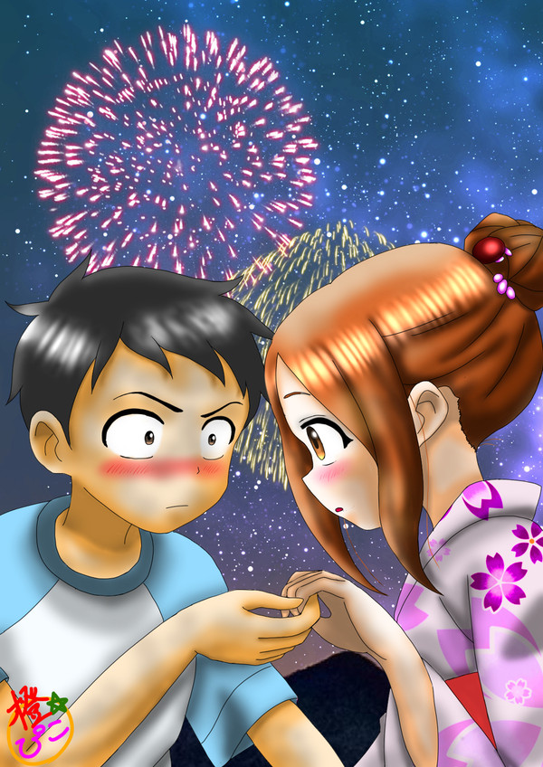 夏祭り　からかい上手の高木さん